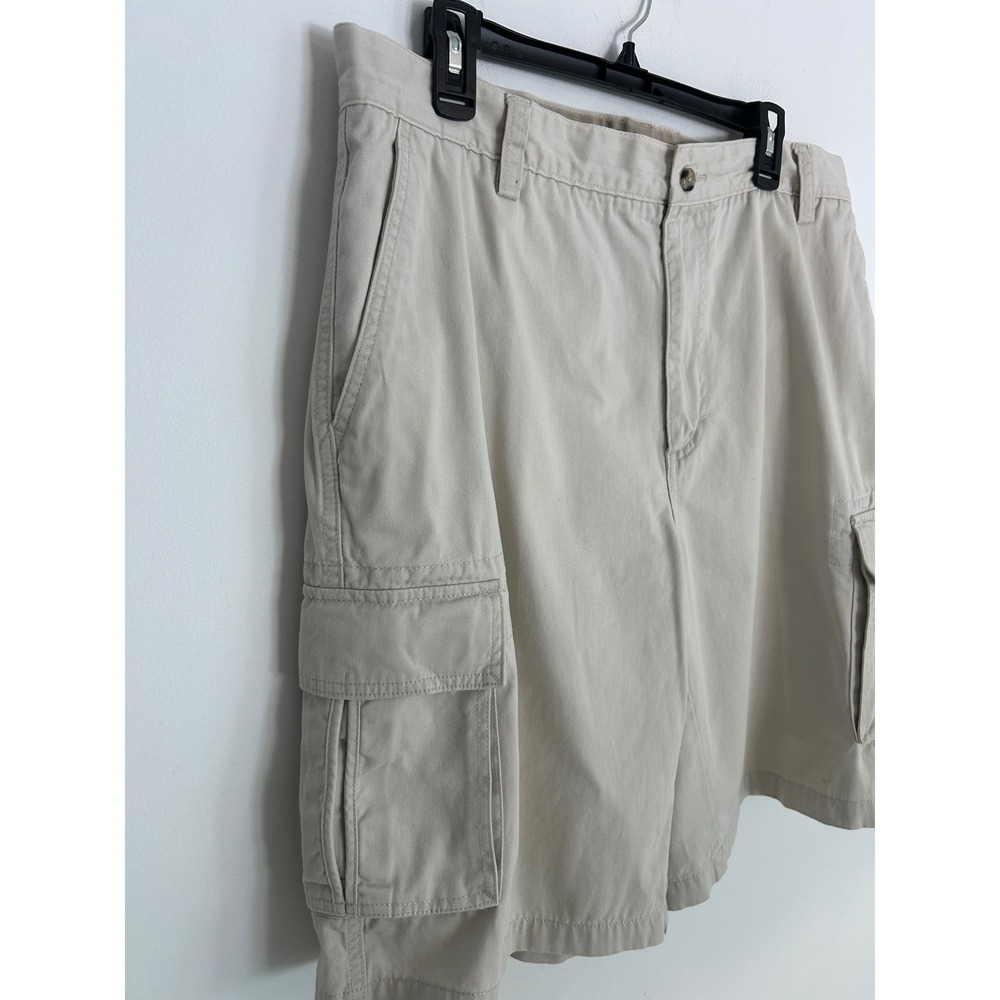 Boca Classics Mens Khaki‎ Tan Cotton Twill Cargo Shorts Size 38 - Picture 2 of 9